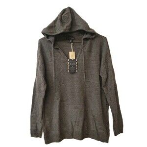 NWT America Eagle Outfitters Hooded Relaxed-fit Gray Womens Size XXS Sweater